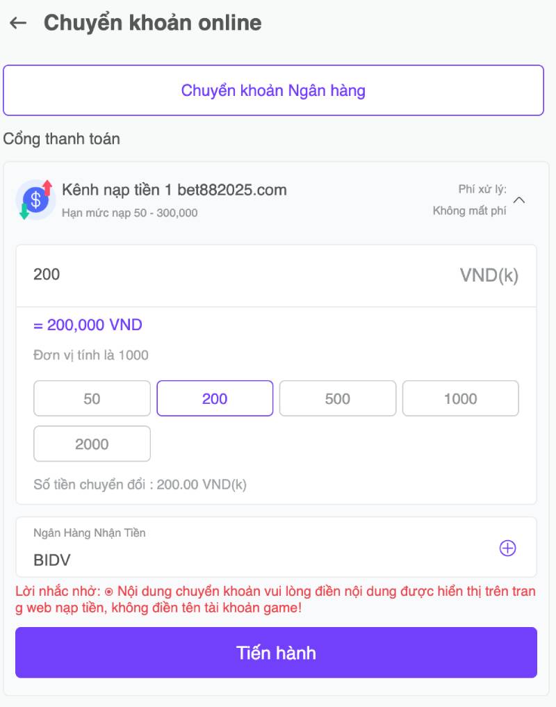 Thanh toán online